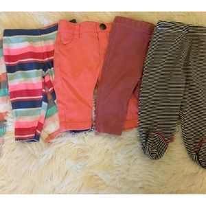 Baby Girl Leggings 3 months Lot of 5. O 009